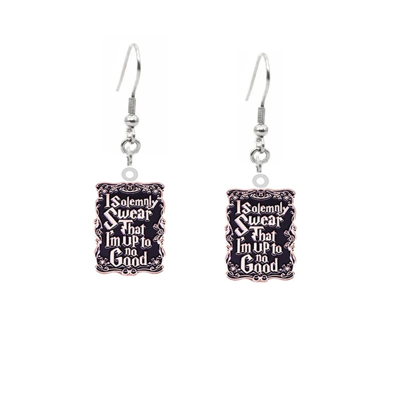 Christmas Sweater Acrylic Earrings For Women Plastic Autism Pink Sweater Drop Earrings Jewelry Kawaii Cute Girls Women Gift
