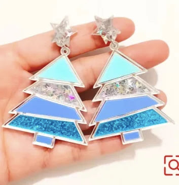 Christmas Sweater Acrylic Earrings For Women Plastic Autism Pink Sweater Drop Earrings Jewelry Kawaii Cute Girls Women Gift