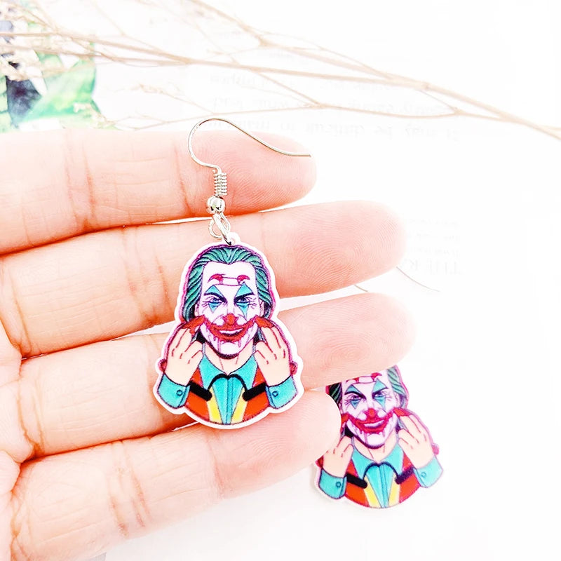 Christmas Sweater Acrylic Earrings For Women Plastic Autism Pink Sweater Drop Earrings Jewelry Kawaii Cute Girls Women Gift