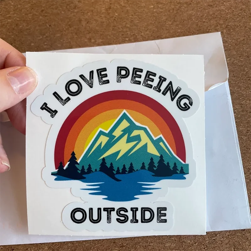 I love peeing - camping Car decal