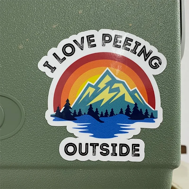 I love peeing - camping Car decal