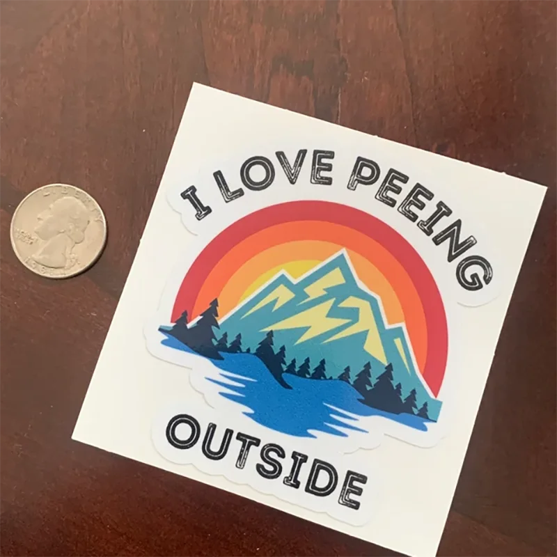 I love peeing - camping Car decal