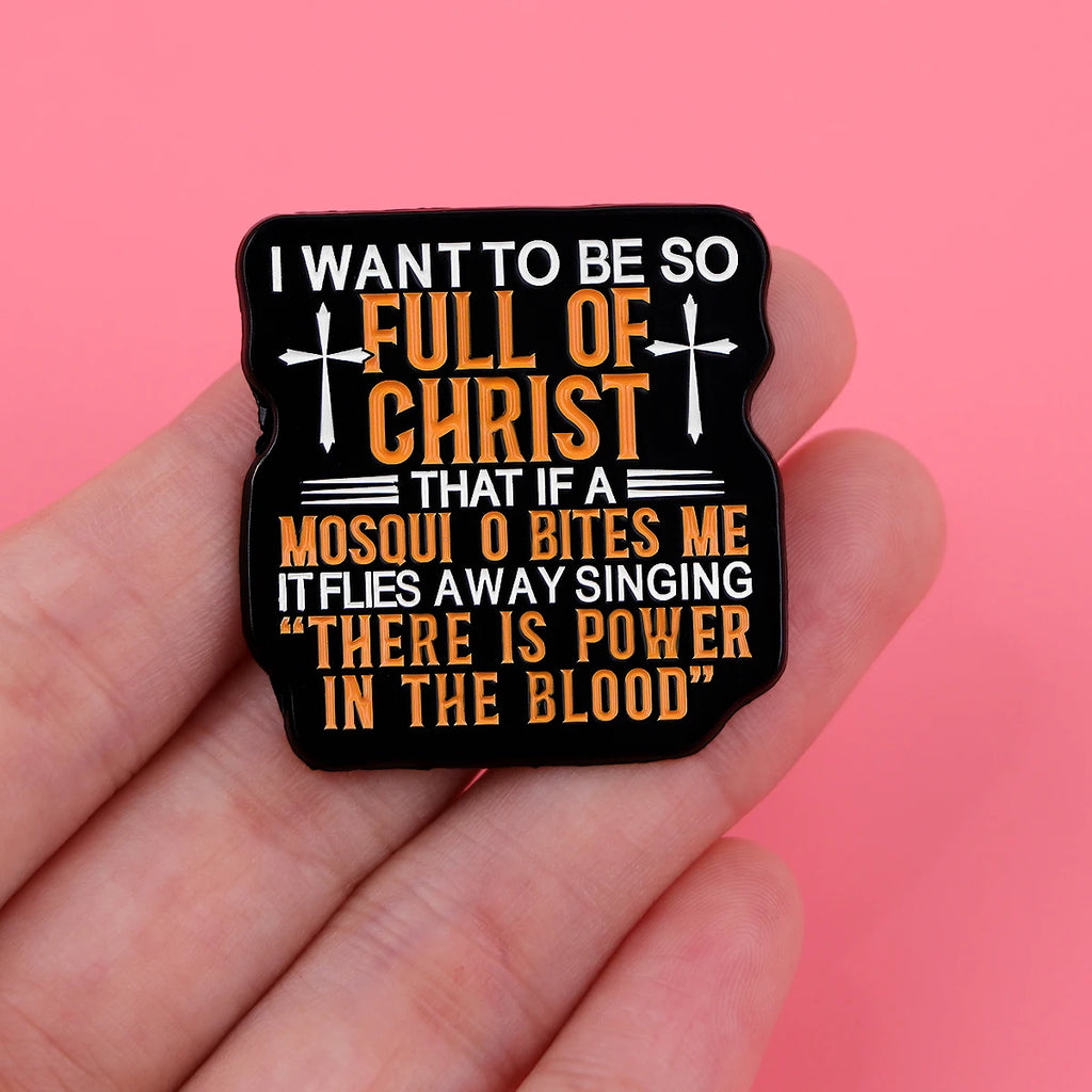 Funny Quotes Brooch Pins