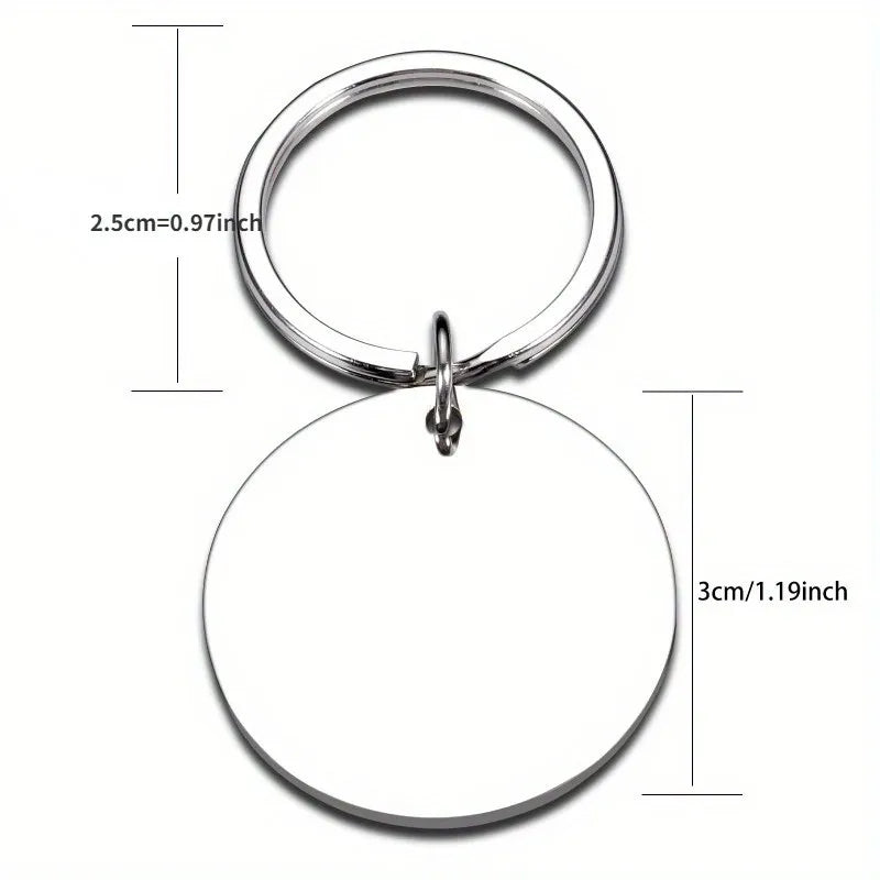 I Love It When She Bends Over, Stainless Steel Keychain with Fishing 
