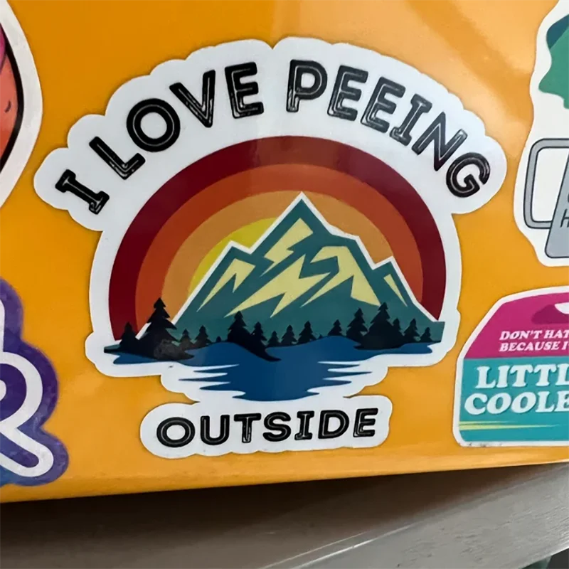 I love peeing - camping Car decal