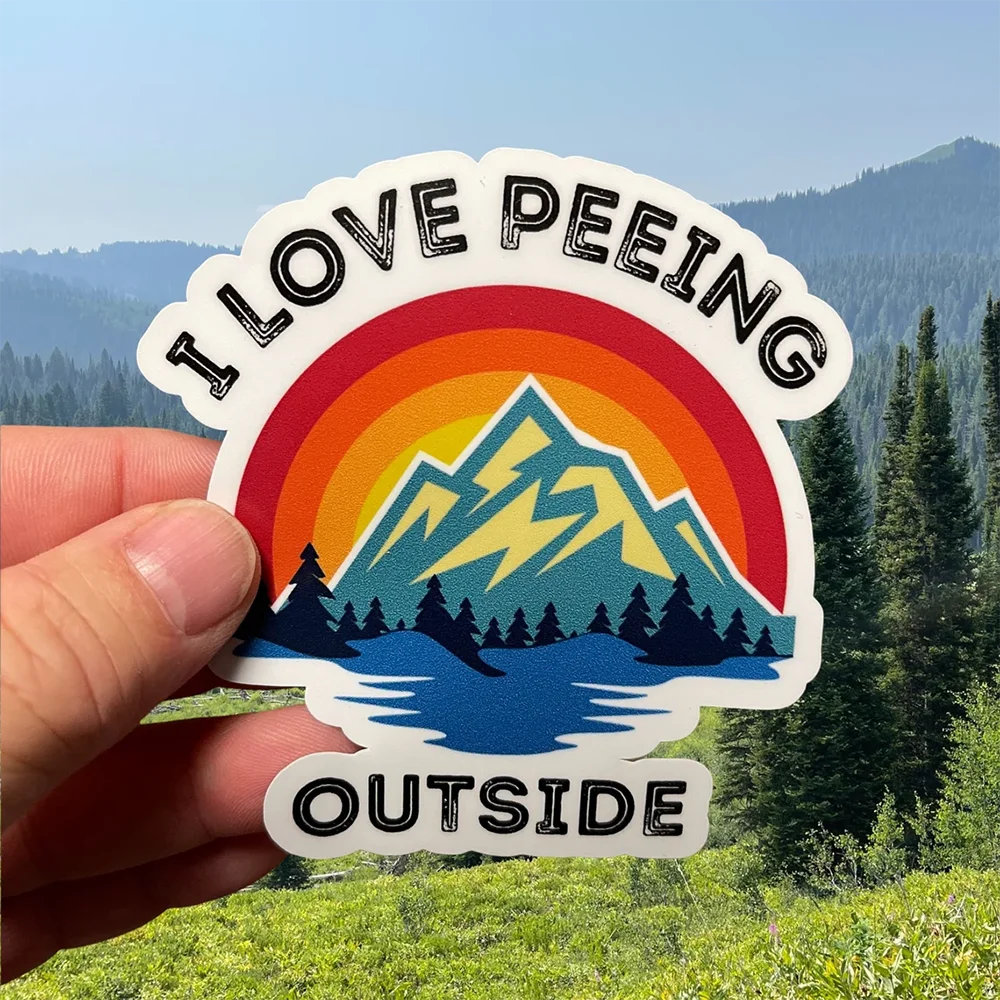 I love peeing - camping Car decal